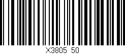 Código de barras (EAN, GTIN, SKU, ISBN): 'X3805/50'