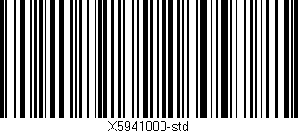 Código de barras (EAN, GTIN, SKU, ISBN): 'X5941000-std'