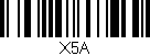 Código de barras (EAN, GTIN, SKU, ISBN): 'X5A'