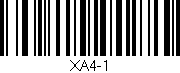 Código de barras (EAN, GTIN, SKU, ISBN): 'XA4-1'