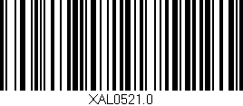Código de barras (EAN, GTIN, SKU, ISBN): 'XAL0521.0'