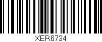 Código de barras (EAN, GTIN, SKU, ISBN): 'XER6734'