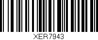 Código de barras (EAN, GTIN, SKU, ISBN): 'XER7943'