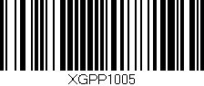 Código de barras (EAN, GTIN, SKU, ISBN): 'XGPP1005'