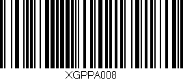 Código de barras (EAN, GTIN, SKU, ISBN): 'XGPPA008'
