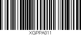 Código de barras (EAN, GTIN, SKU, ISBN): 'XGPPA011'