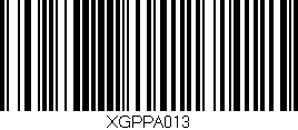 Código de barras (EAN, GTIN, SKU, ISBN): 'XGPPA013'