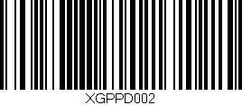 Código de barras (EAN, GTIN, SKU, ISBN): 'XGPPD002'