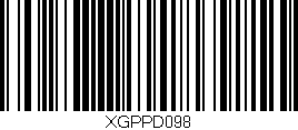Código de barras (EAN, GTIN, SKU, ISBN): 'XGPPD098'
