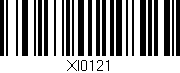 Código de barras (EAN, GTIN, SKU, ISBN): 'XI0121'