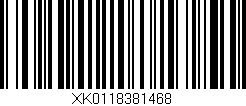 Código de barras (EAN, GTIN, SKU, ISBN): 'XK0118381468'