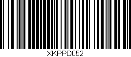 Código de barras (EAN, GTIN, SKU, ISBN): 'XKPPD052'