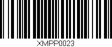 Código de barras (EAN, GTIN, SKU, ISBN): 'XMPP0023'