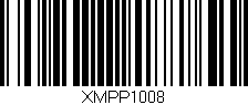 Código de barras (EAN, GTIN, SKU, ISBN): 'XMPP1008'