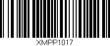 Código de barras (EAN, GTIN, SKU, ISBN): 'XMPP1017'