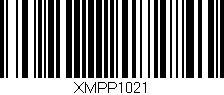 Código de barras (EAN, GTIN, SKU, ISBN): 'XMPP1021'
