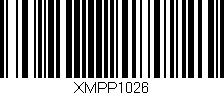 Código de barras (EAN, GTIN, SKU, ISBN): 'XMPP1026'