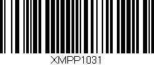 Código de barras (EAN, GTIN, SKU, ISBN): 'XMPP1031'