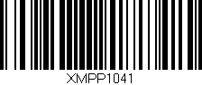 Código de barras (EAN, GTIN, SKU, ISBN): 'XMPP1041'