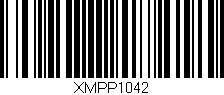 Código de barras (EAN, GTIN, SKU, ISBN): 'XMPP1042'