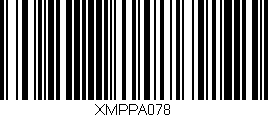 Código de barras (EAN, GTIN, SKU, ISBN): 'XMPPA078'