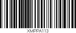 Código de barras (EAN, GTIN, SKU, ISBN): 'XMPPA113'