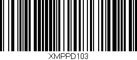 Código de barras (EAN, GTIN, SKU, ISBN): 'XMPPD103'