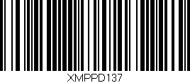 Código de barras (EAN, GTIN, SKU, ISBN): 'XMPPD137'