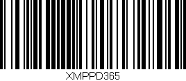Código de barras (EAN, GTIN, SKU, ISBN): 'XMPPD365'