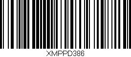 Código de barras (EAN, GTIN, SKU, ISBN): 'XMPPD386'