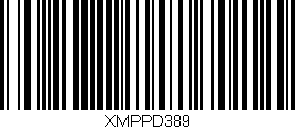Código de barras (EAN, GTIN, SKU, ISBN): 'XMPPD389'