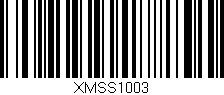 Código de barras (EAN, GTIN, SKU, ISBN): 'XMSS1003'