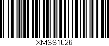 Código de barras (EAN, GTIN, SKU, ISBN): 'XMSS1026'