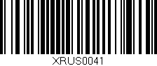 Código de barras (EAN, GTIN, SKU, ISBN): 'XRUS0041'
