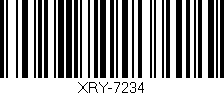 Código de barras (EAN, GTIN, SKU, ISBN): 'XRY-7234'