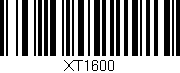 Código de barras (EAN, GTIN, SKU, ISBN): 'XT1600'