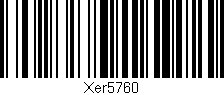 Código de barras (EAN, GTIN, SKU, ISBN): 'Xer5760'