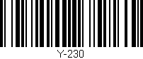 Código de barras (EAN, GTIN, SKU, ISBN): 'Y-230'
