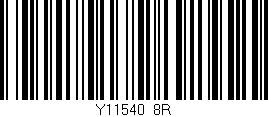 Código de barras (EAN, GTIN, SKU, ISBN): 'Y11540/8R'