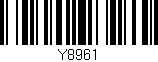 Código de barras (EAN, GTIN, SKU, ISBN): 'Y8961'