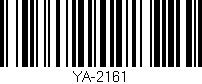 Código de barras (EAN, GTIN, SKU, ISBN): 'YA-2161'
