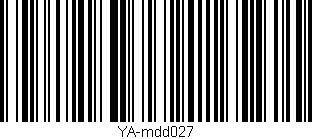 Código de barras (EAN, GTIN, SKU, ISBN): 'YA-mdd027'