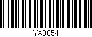 Código de barras (EAN, GTIN, SKU, ISBN): 'YA0854'