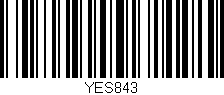 Código de barras (EAN, GTIN, SKU, ISBN): 'YES843'