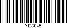 Código de barras (EAN, GTIN, SKU, ISBN): 'YES845'