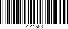 Código de barras (EAN, GTIN, SKU, ISBN): 'YP12598'