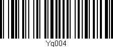 Código de barras (EAN, GTIN, SKU, ISBN): 'Yg004'