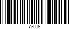 Código de barras (EAN, GTIN, SKU, ISBN): 'Yg005'