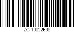 Código de barras (EAN, GTIN, SKU, ISBN): 'ZC-10022689'