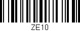 Código de barras (EAN, GTIN, SKU, ISBN): 'ZE10'